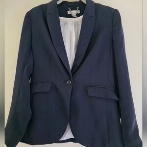 H&M Navy Women's Blazer Sz 10